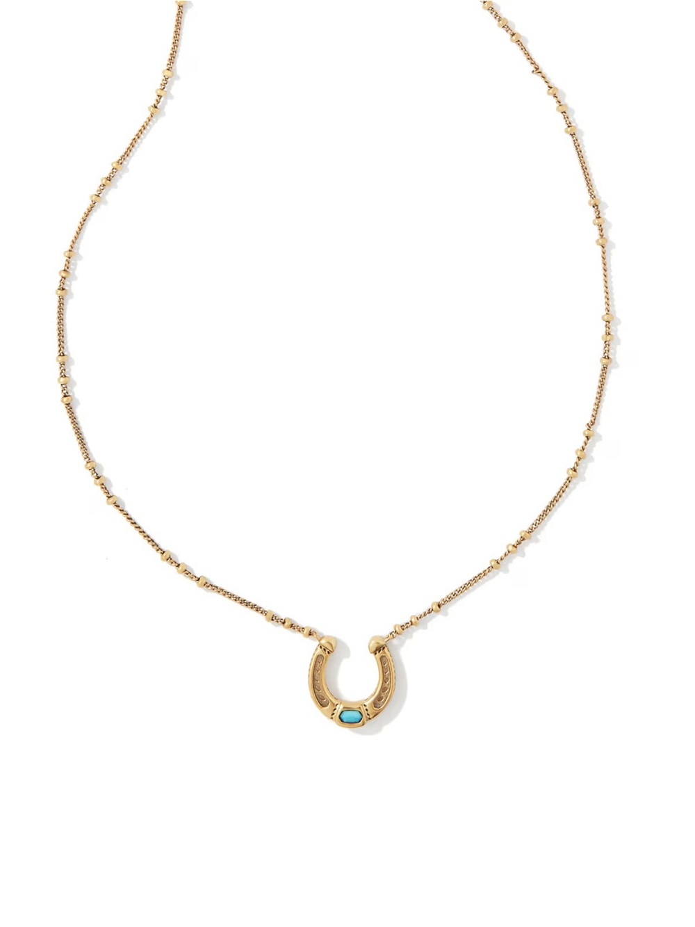 Yellow Rose by Kendra Scott Noble Vintage Gold Horseshoe Pendant Necklace